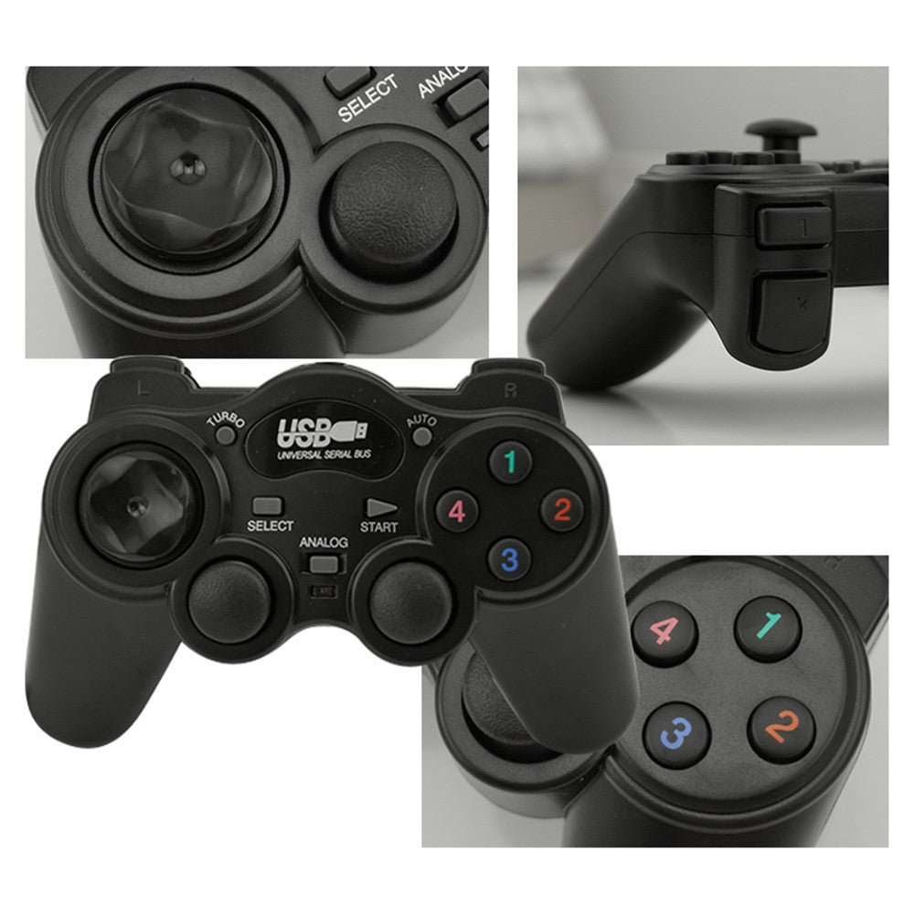 FORNORM Wired USB 2.0 Black Gamepad