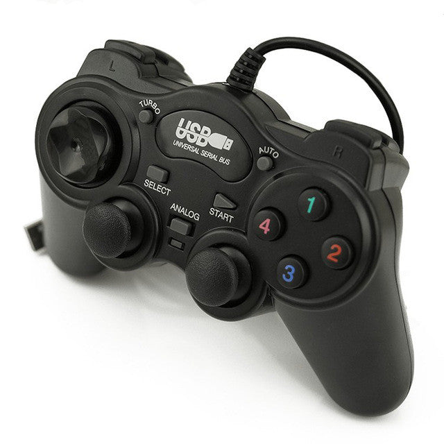 FORNORM Wired USB 2.0 Black Gamepad